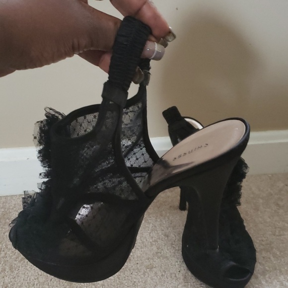 Sexy Sheer 5.5 in. High Heel Sandal - Picture 1 of 4